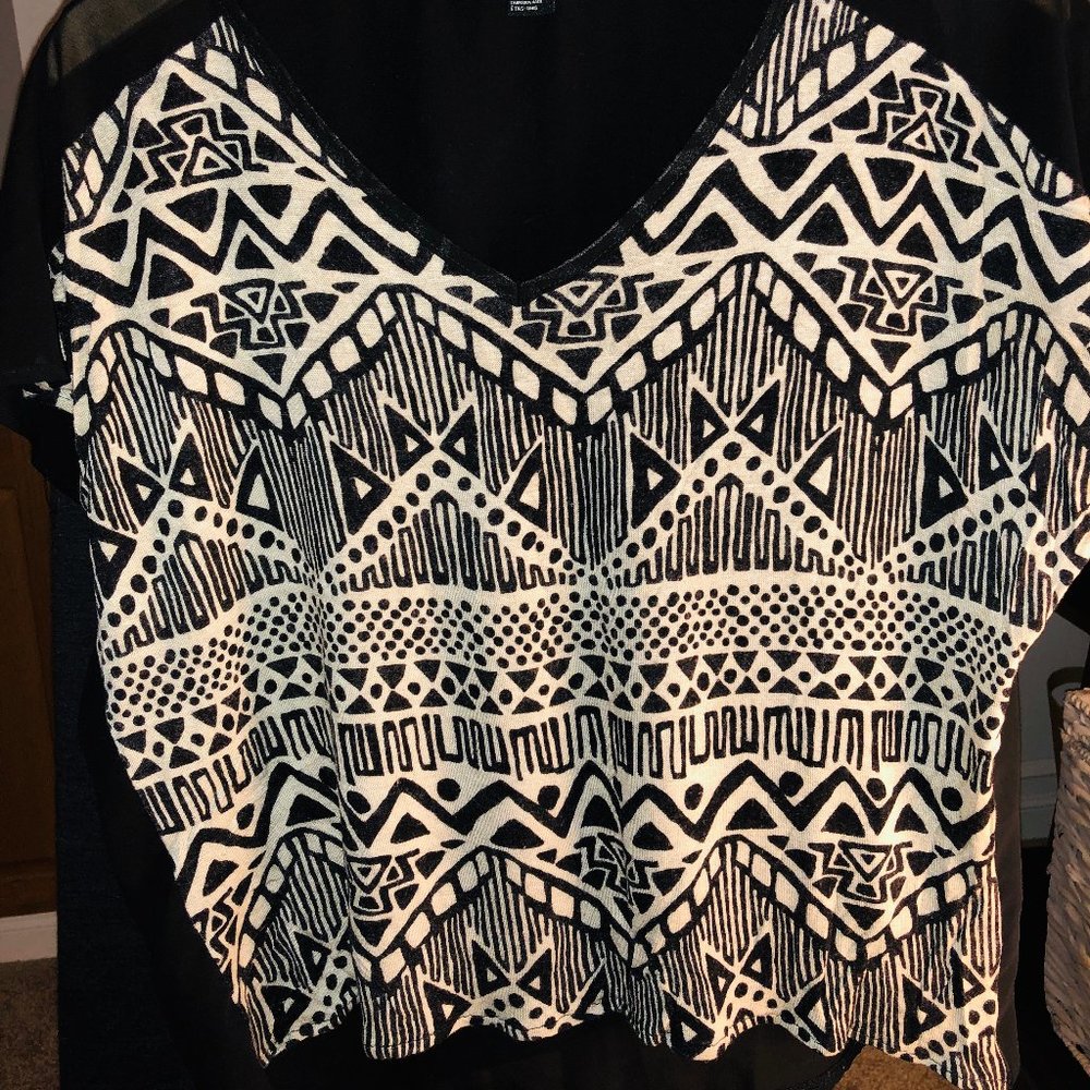 Aztec Pattern Blouse